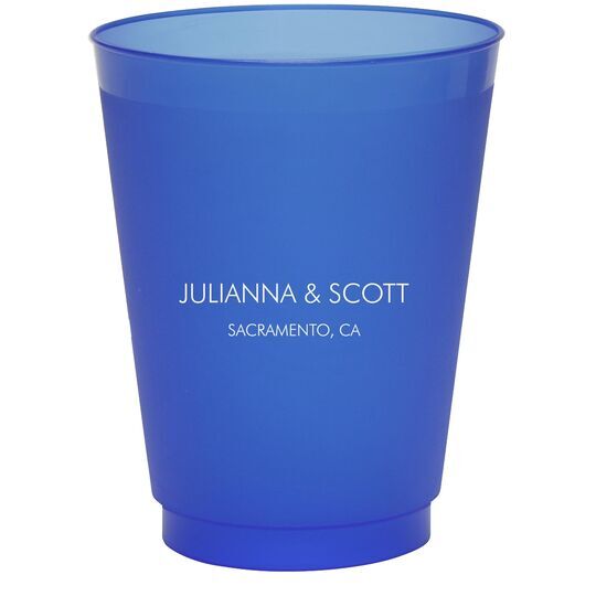 Small Text Colored Shatterproof Cups